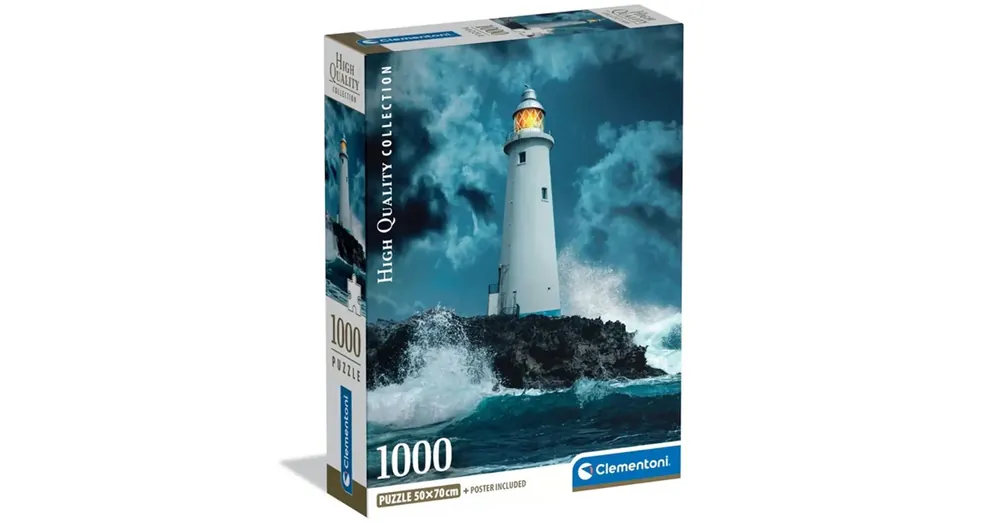 Világítótorony a viharban 1000 db-os HQC puzzle – Clementoni Legnépszerűbb