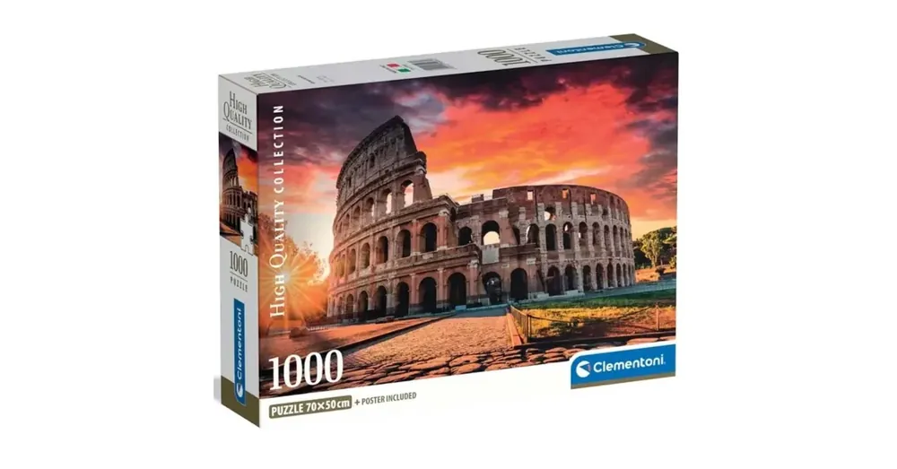 Naplemente Rómában 1000 db-os HQC puzzle poszterrel – Clementoni Ne maradj le