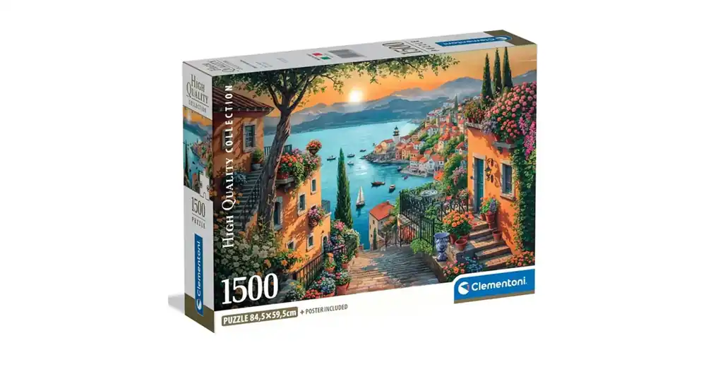 Séta a kikötőben HQC 1500 db-os compact puzzle – Clementoni Prémium