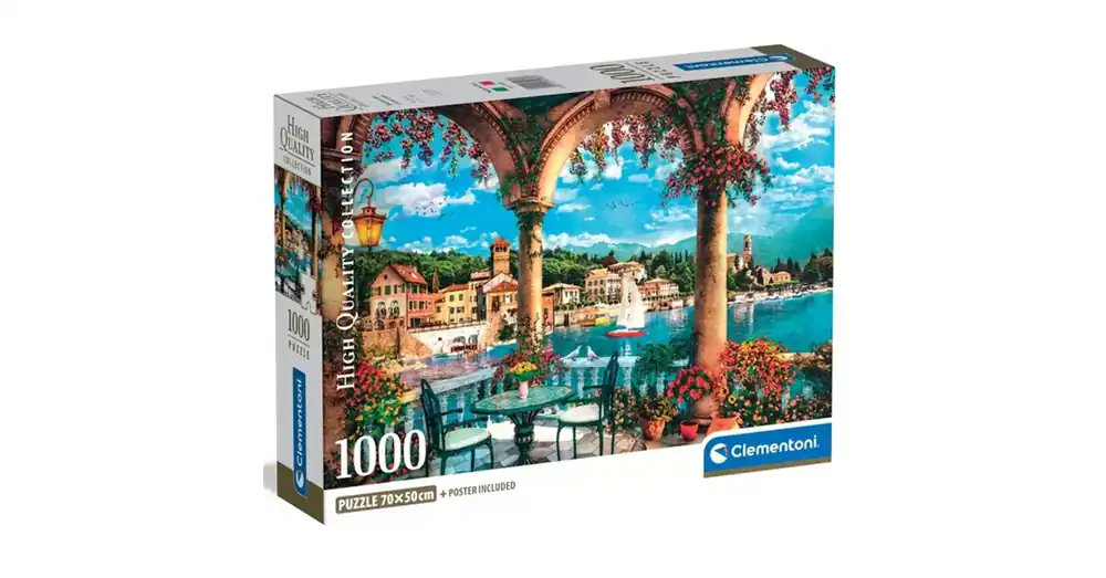 Akció Kilátás a Comó-i tóra 1000 db-os HQC puzzle – Clementoni