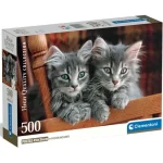 Utolsó esély Szürke cicák 500 db-os HQC kompakt puzzle – Clementoni