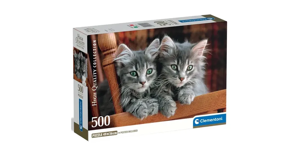 Utolsó esély Szürke cicák 500 db-os HQC kompakt puzzle – Clementoni
