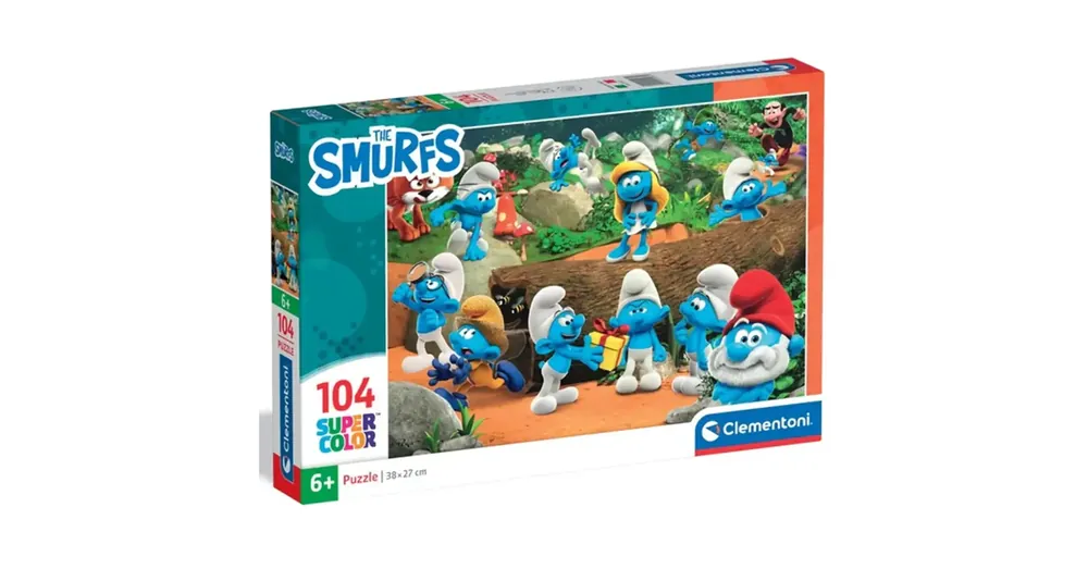 Csak ma Hupikék törpikék erdei móka 104 db-os supercolor puzzle – Clementoni