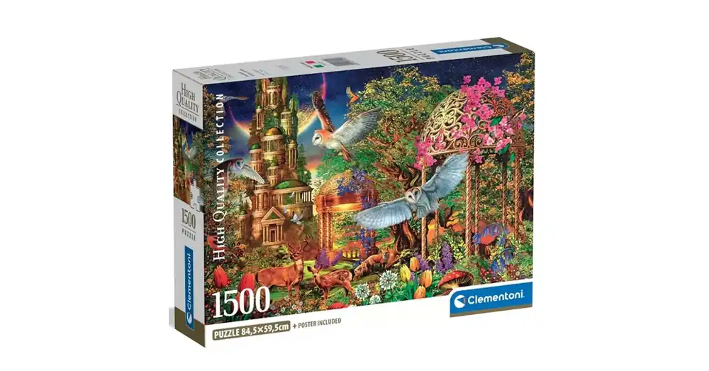 Erdei fantáziakert 1500 db-os HQC kompakt puzzle – Clementoni Végkiárusítás