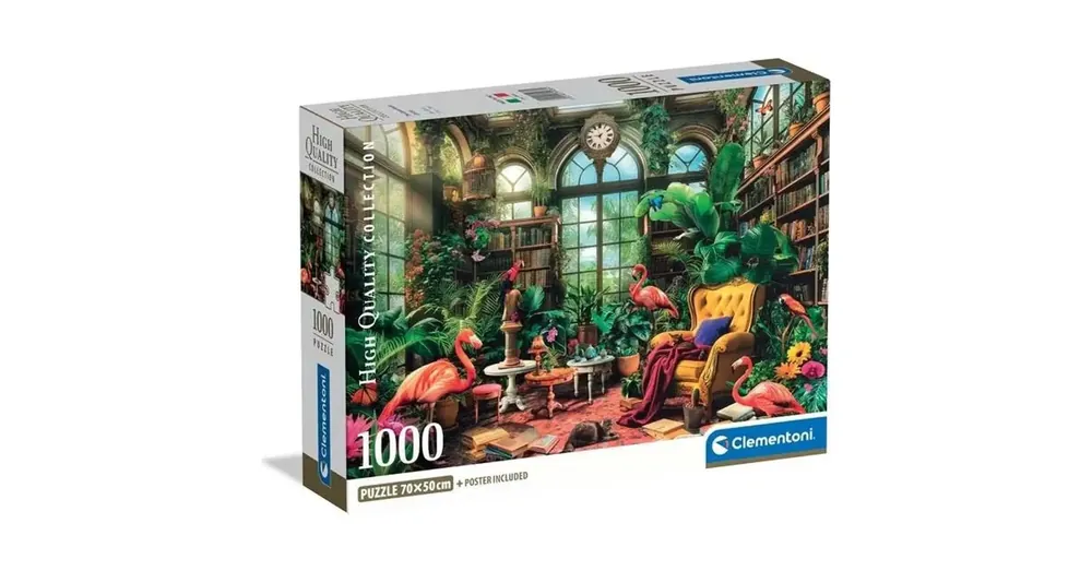 Az üvegházi könyvtár HQC 1000 db-os puzzle – Clementoni Gyors kiszállítás