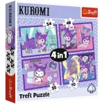 Bestseller Kuromi napjai 4 az 1-ben puzzle – Trefl