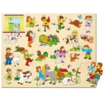 Nagy fa forma-puzzle fogantyúval – Woodyland Népszerű
