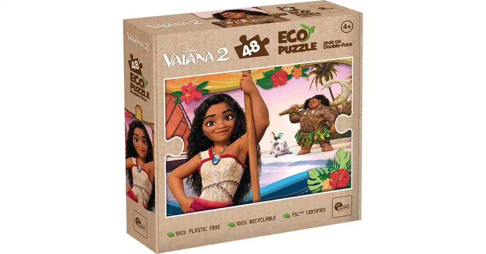 Biztonságos fizetés Vaiana 2 kalandok a tengeren 2 az 1-ben 48 db-os Eco mini puzzle és színező 35×25 cm – Lisciani
