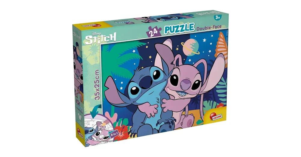 Biztonságos fizetés Stitch 2 az 1-ben 24 db-os puzzle és színező 35×25 cm – Lisciani