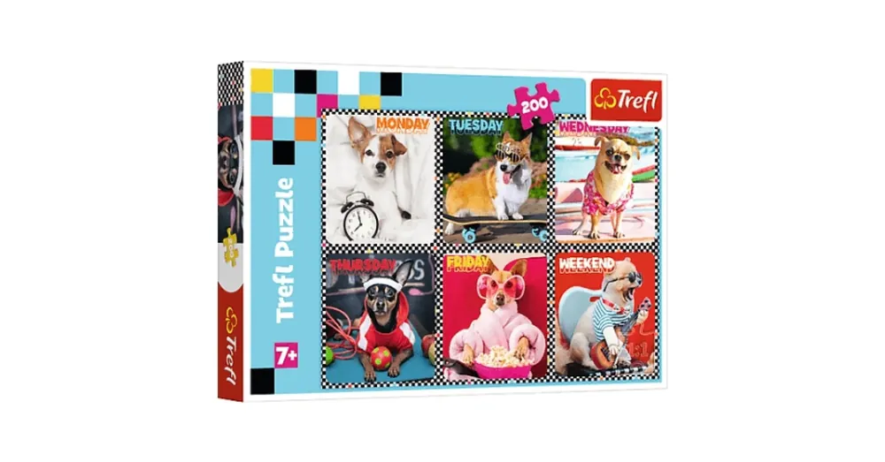 Vidám kutyusok 200 db-os puzzle – Trefl Expressz kézbesítés