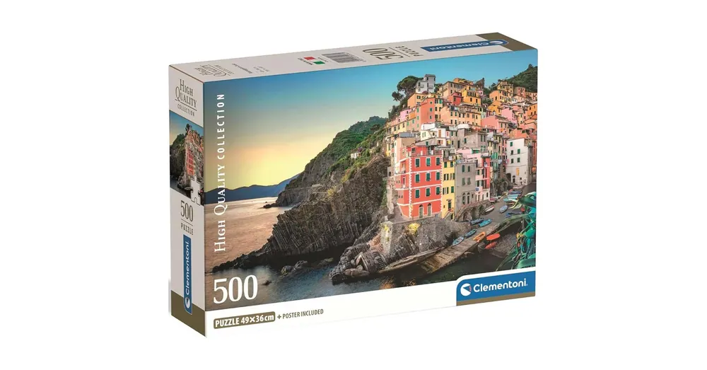 Riomaggiore partvidéke HQC 500 db-os compact puzzle – Clementoni Biztonságos vásárlás