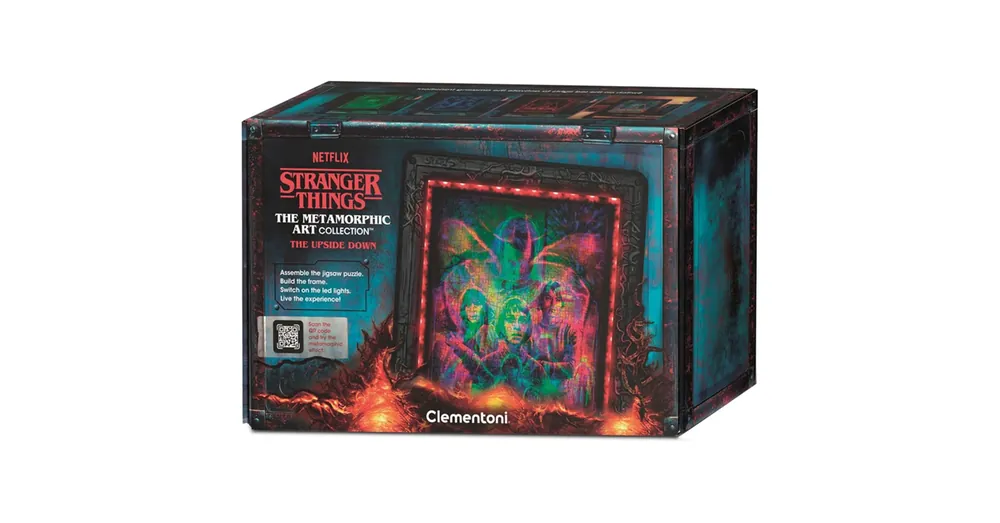 Szuper ajánlat Stranger Things 520 darabos puzzle kerettel és RGB LED világítással – Clementoni