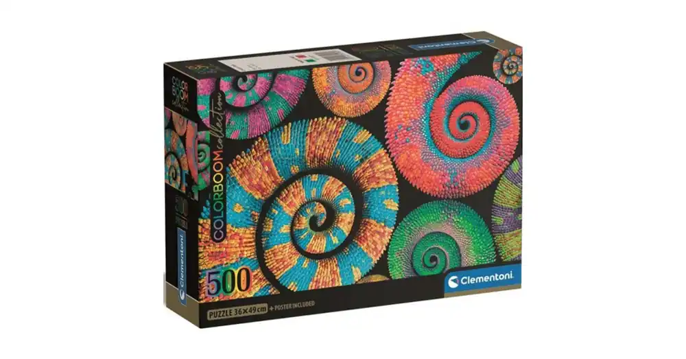 Szezonális akció Colorboom Collection Színes kaméleonok 500 db-os Compact puzzle – Clementoni