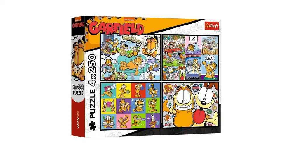 Garfield kalandjai 4×250 db-os puzzle – Trefl Újdonság