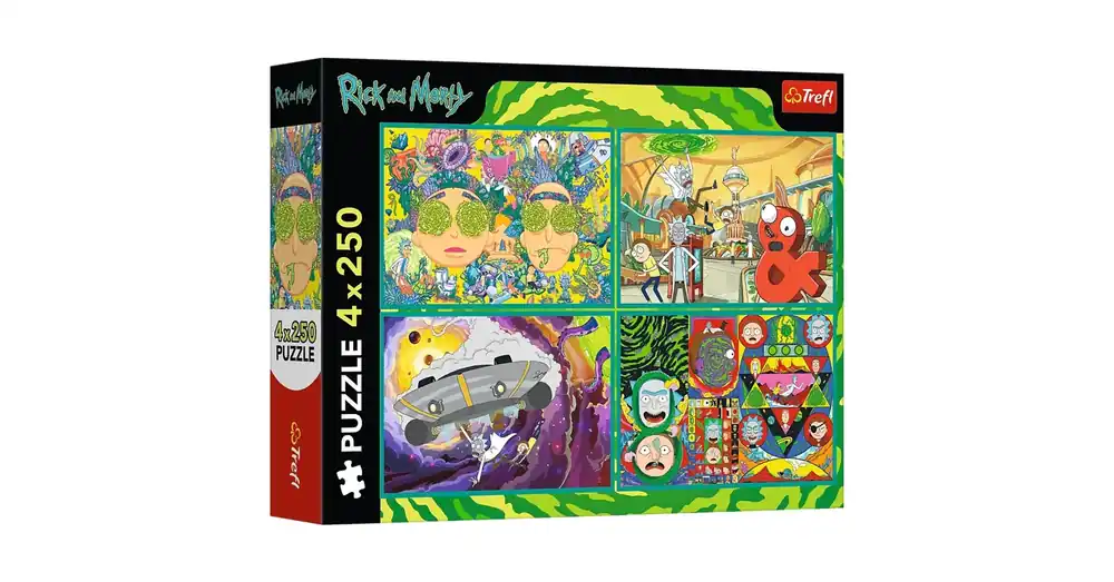 Utolsó esély Rick és Morty Őrült kalandok 4×250 db-os puzzle – Trefl