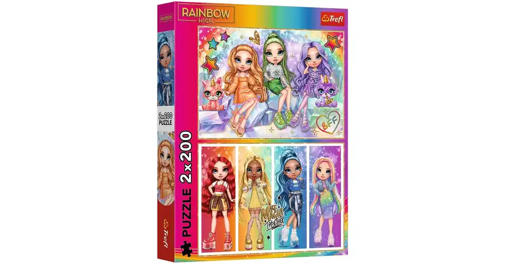Rainbow High legjobb barátnők 2×200 db-os puzzle – Trefl Különleges ajánlat