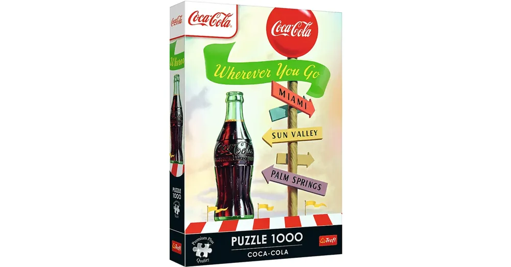 Vásárlói kedvenc Coca-Cola bárhova is mész 1000 db-os Prémium plus quality puzzle – Trefl