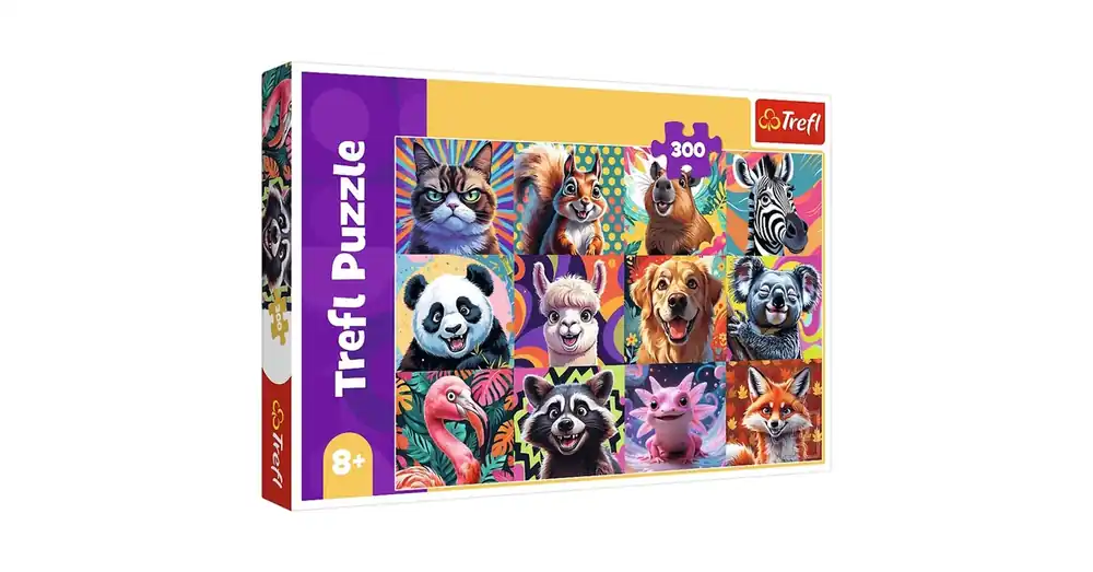Biztonságos fizetés Vicces állatportrék 300 db-os puzzle – Trefl