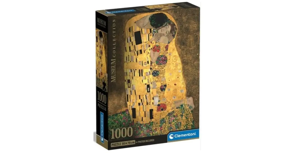 Klimt A csók Museum Collection 1000 db-os puzzle poszterrel – Clementoni Expressz kézbesítés