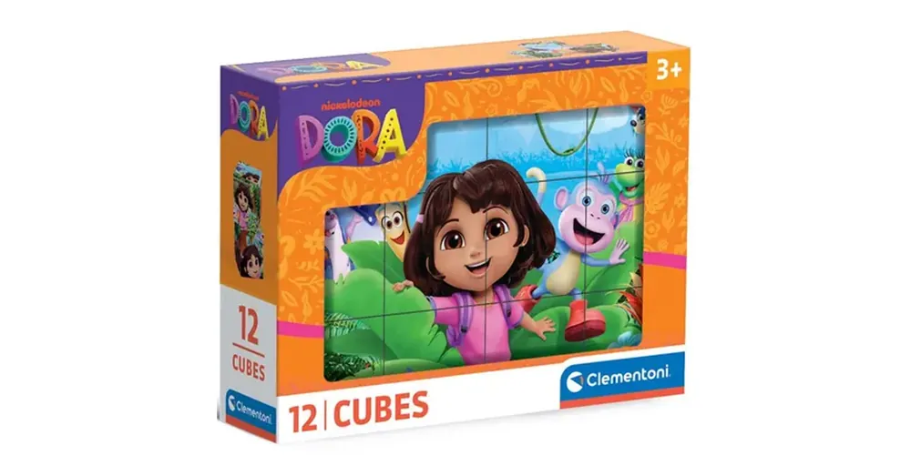 Dóra a felfedező 12 db-os mesekocka – Clementoni Prémium