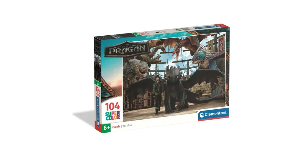Szuper ajánlat Így neveld a sárkányodat 104 db-os Super Color Puzzle – Clementoni