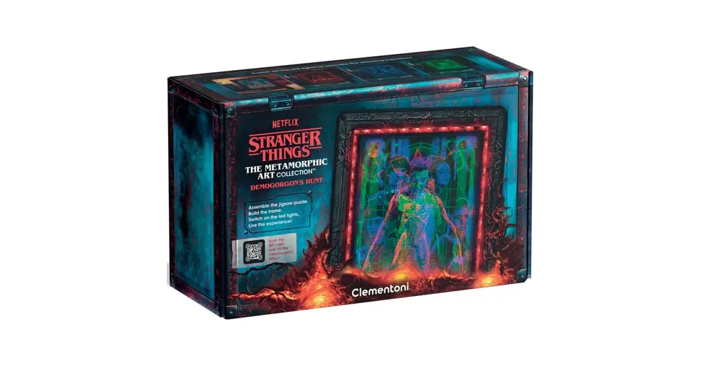 Kedvezmény Stranger Things Demogorgon vadászata 520 db-os puzzle kerettel és RGB LED világítással – Clementoni