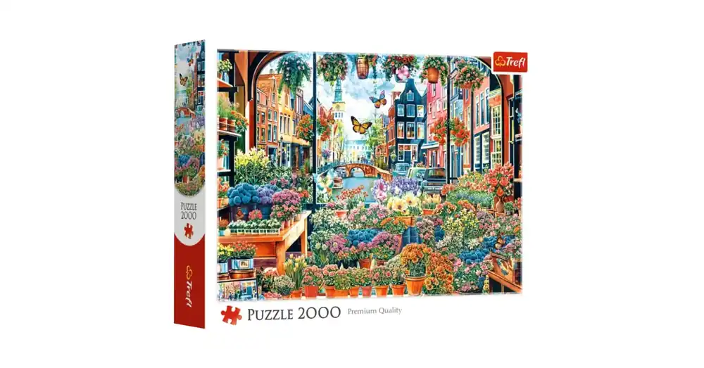 Virágbolt Amsterdamban Premium Quality 2000 db-os puzzle – Trefl Csak ma
