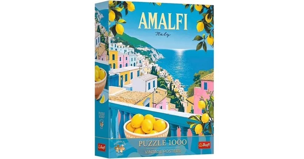 Olcsó Olaszország Amalfi vintage posters prémium plusz 1000 db-os puzzle – Trefl