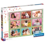 Akciós ár Kutya- és cicakölykök Super puzzle 180 db-os – Clementoni