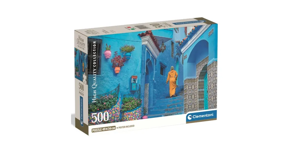 Azonnali szállítás Chefchaouen kék utcája puzzle 500 db-os