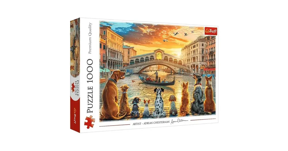 Korlátozott ajánlat Kutyák Velencében 1000 db-os prémium puzzle – Trefl