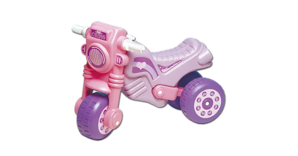 Végkiárusítás Lábbal hajtós rózsaszínű cross motor – D-Toys