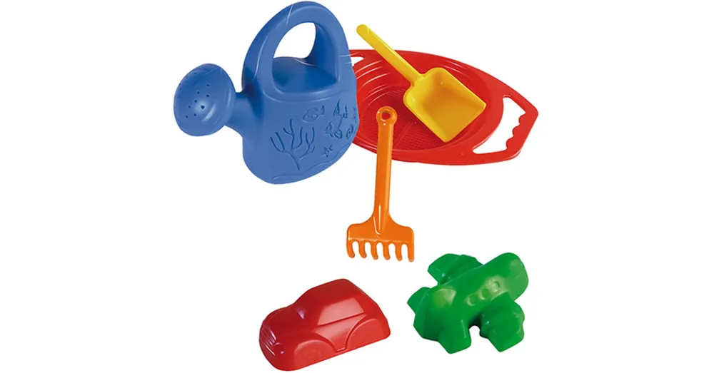 Kiárusítás Nagy szitás homokozó szett locsolókannával – D-Toys