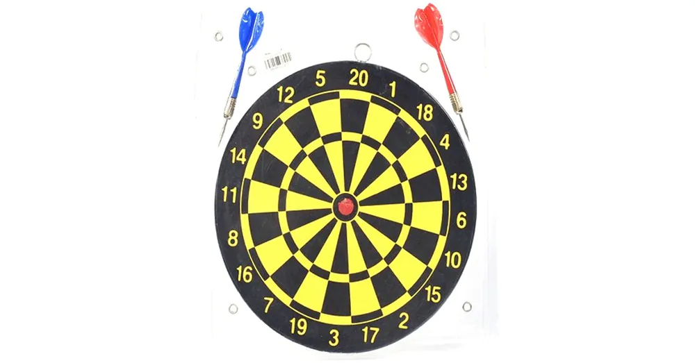 Árengedmény Darts szett sárga-fekete nyilakkal
