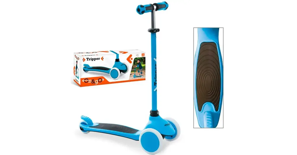 Gyors szállítás On and Go kék háromkerekű roller – Mondo Toys