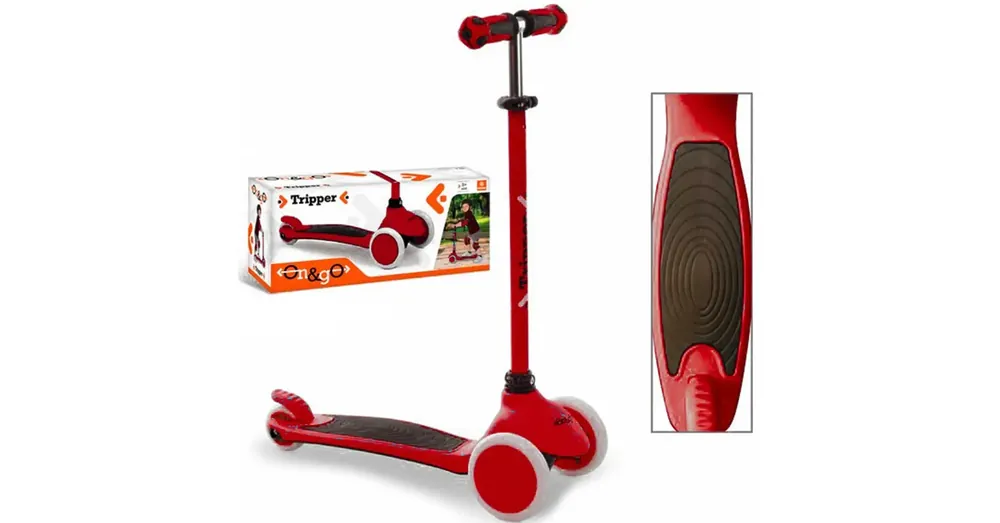 Szuper akció On and Go piros háromkerekű roller – Mondo Toys