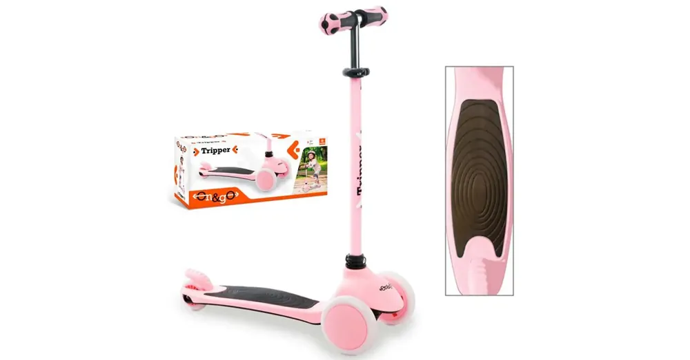Rendeld meg most On and Go pink háromkerekű roller – Mondo Toys