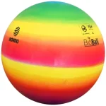 Szivárványmintás BioBall gumilabda 23 cm Korlátozott ajánlat