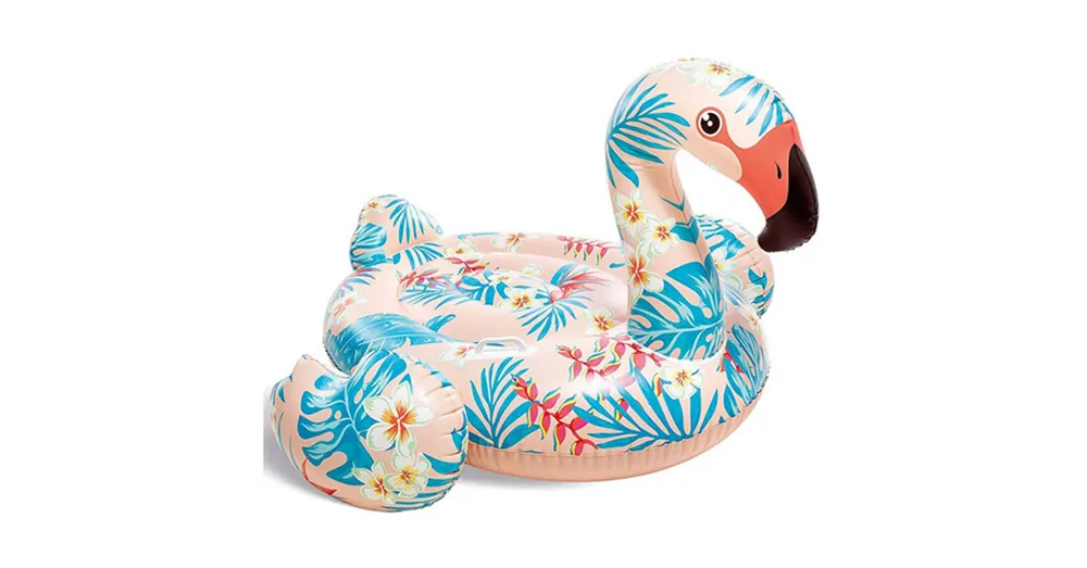 Vedd meg online Trópusi flamingó lovaglómatrac 142×437×97 cm – Intex