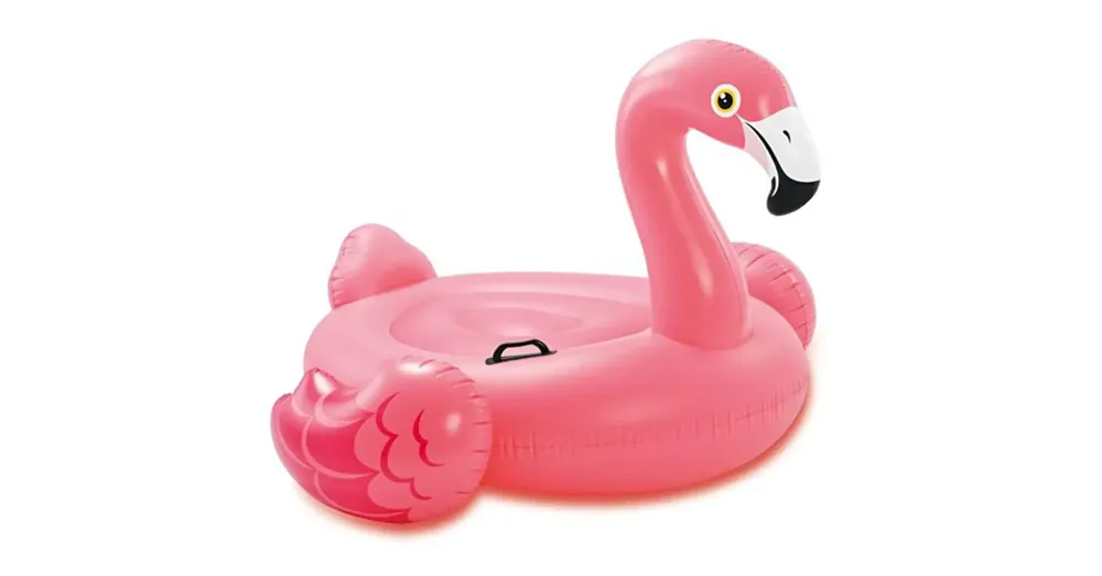 Nézd meg most Flamingó lovaglómatrac kapaszkodóval 142×137×97 cm – Intex