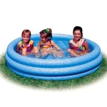 Utolsó esély 3 gyűrűs felfújható gyerekmedence kék színben 147×33 cm – Intex