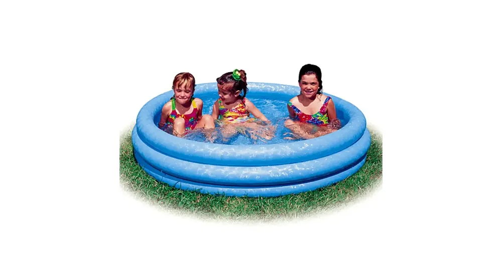 Utolsó esély 3 gyűrűs felfújható gyerekmedence kék színben 147×33 cm – Intex