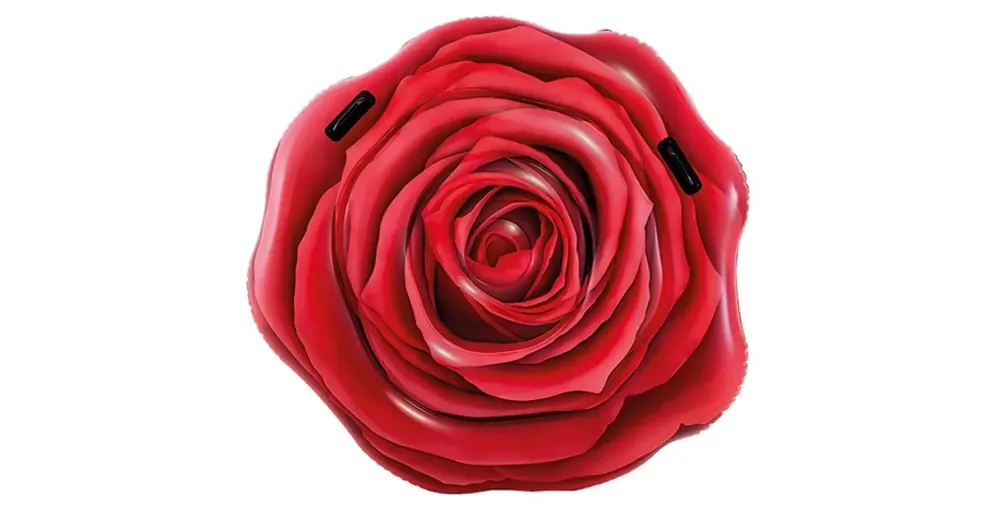 Intex Vörös rózsa felfújható gumimatrac 137×132 cm Olcsóbb