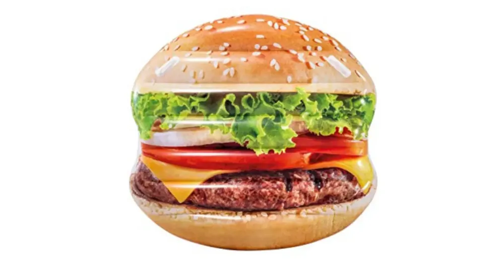Intex Hamburger felfújható gumimatrac 145×142 cm Bestseller