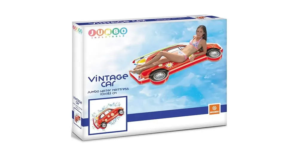 Jumbo Retro autó gumimatrac 113×183 cm – Mondo Toys Rendeld meg most