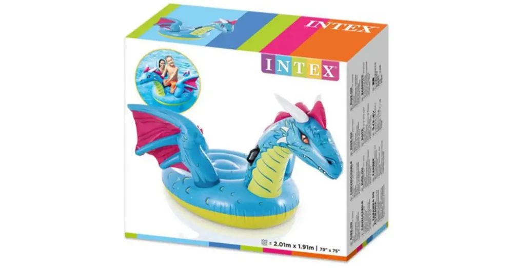 Népszerű Sárkány lovagló matrac 201×191 cm – Intex