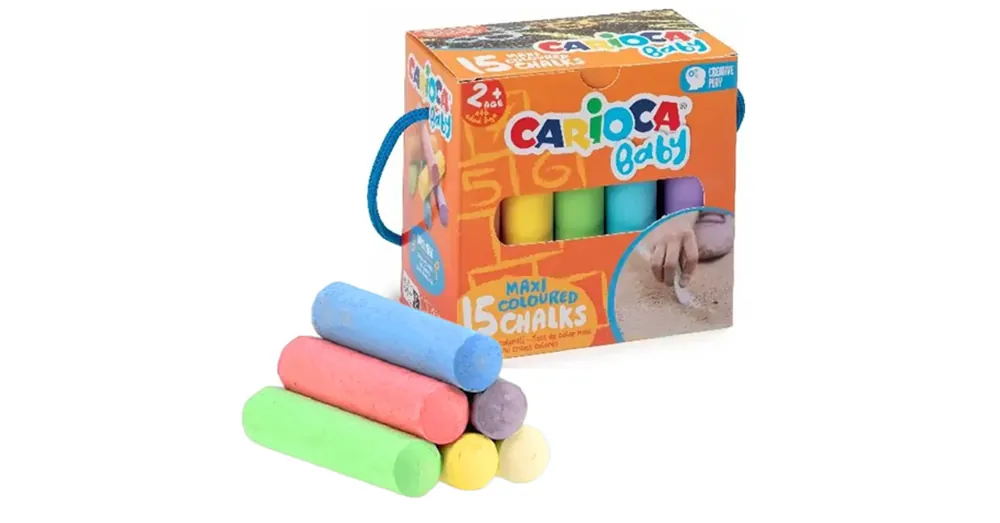 Outlet Baby Maxi 15 db-os színes aszfaltkréta szett – Carioca