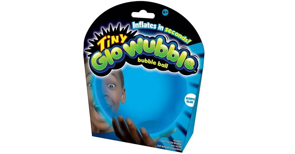 Tiny Wubble sötétben világító kék buboréklabda 30 cm Ne maradj le
