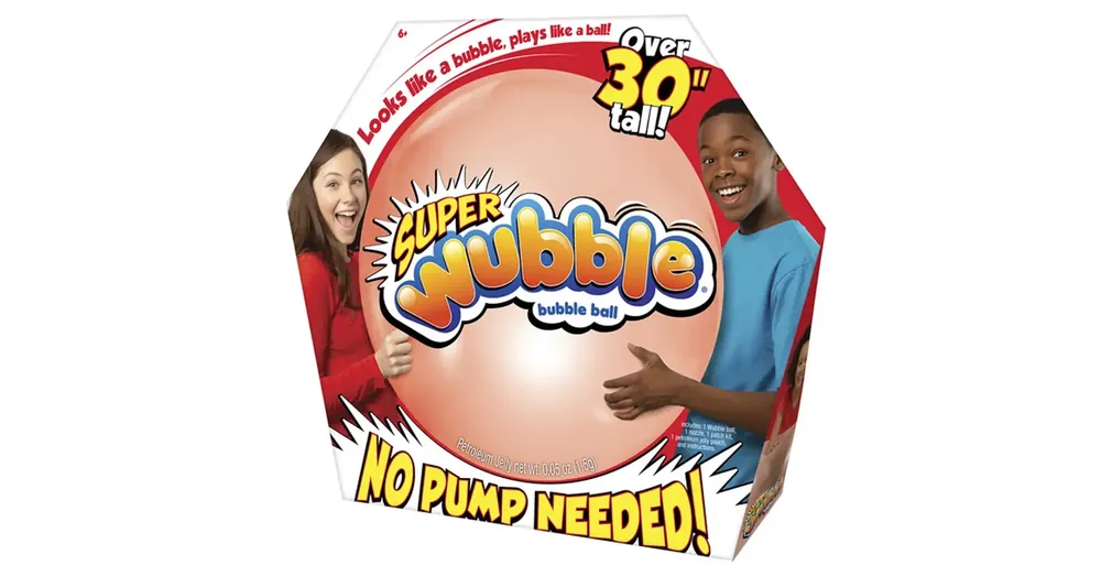Szuper akció Super Wubble buboréklabda piros színben 75 cm