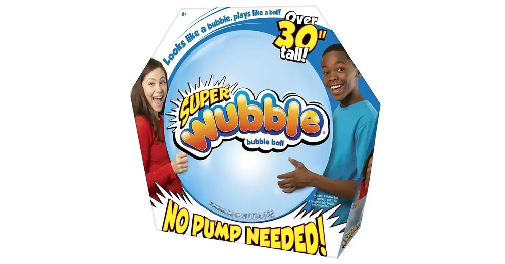Szuper akció Super Wubble buboréklabda kék színben 75 cm